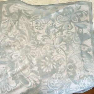 whimsical blue neck scarve